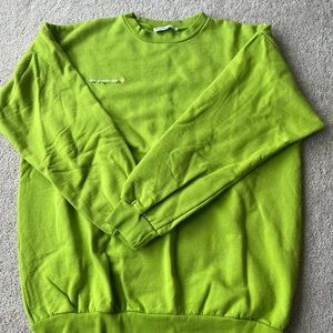 Heavy Manners green crewneck